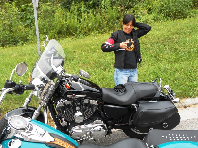 We wore our jackets the entire day.