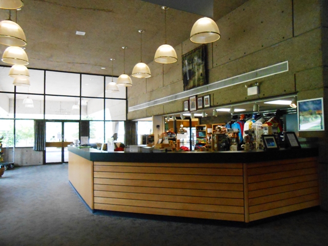 Lobby of Conference Center and Fall Creek Falls Restaurant.