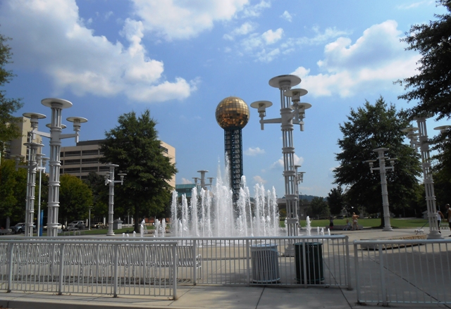 World's Fair Park with the Sunshere in the background.