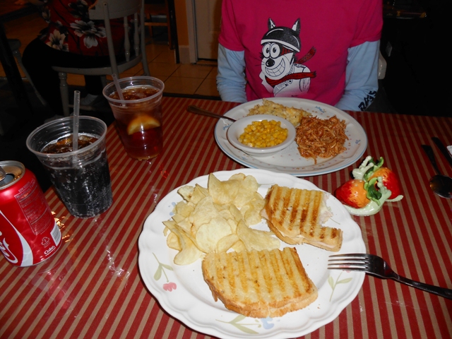 Lunch at Poppy's Cafe.