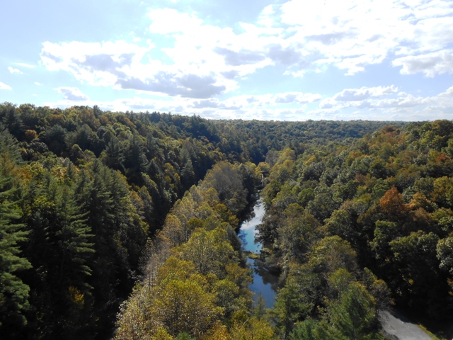 Beautiful view from the bridge.