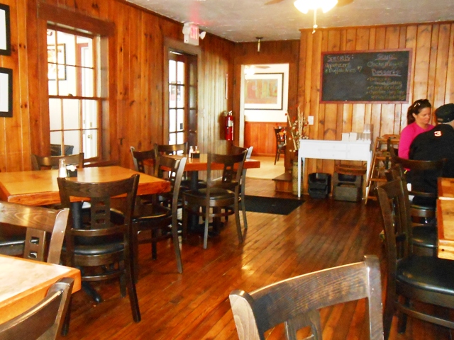 In the front dining room.