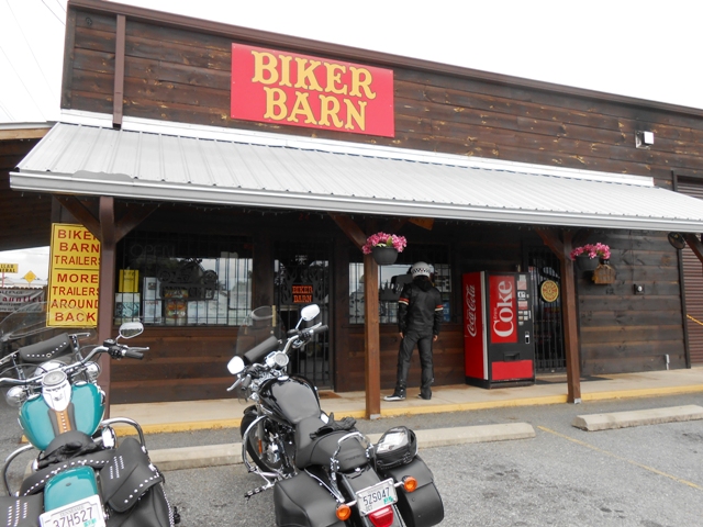 The Biker Barn in Blairsville, Georgia.