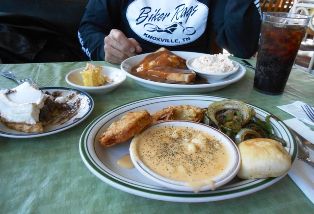 Lunch was excellent home cooking!