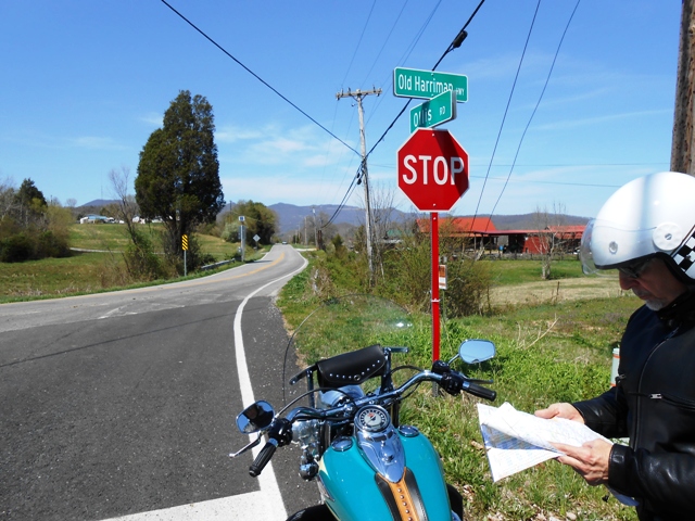 Jeff consults his trusty map.