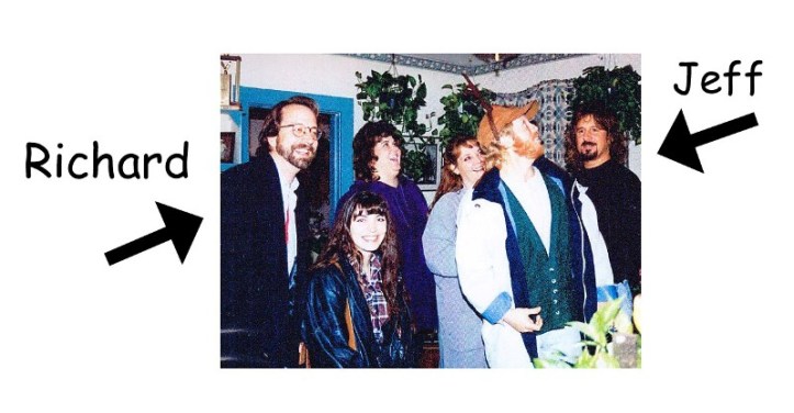 That's Richard's wife Nancy standing next to him. Christmas 1993