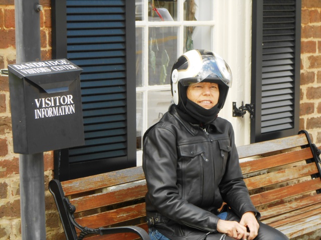 Pamo in front of the visitor center.