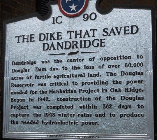 The dyke that saved Dandridge.