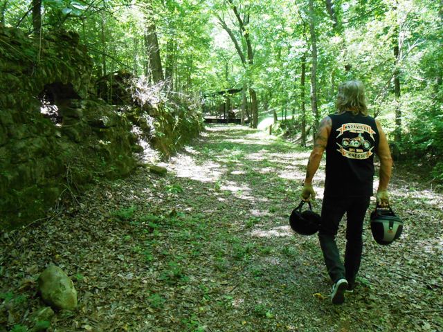 Jeff walking toward the Amphitheater.
