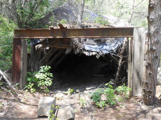 Mouth of an abandoned mine.