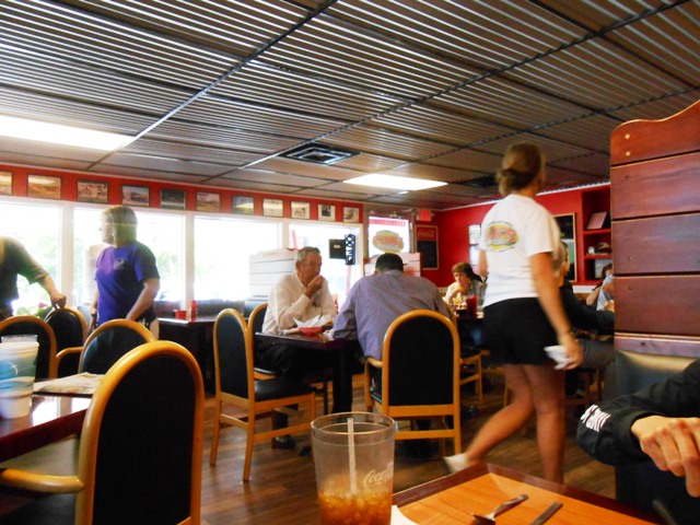 Inside the Land's Restaurant in Dunlap, TN.
