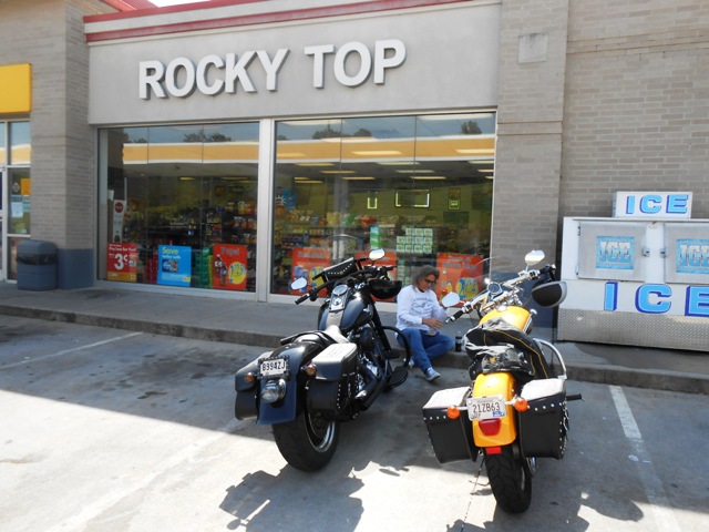 We stopped for fuel and a light snack.