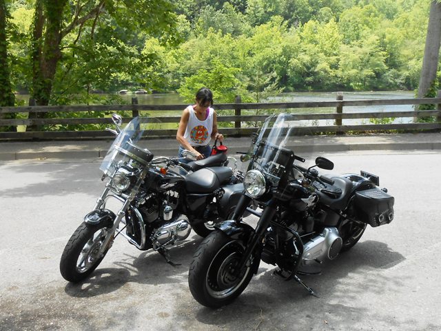 Preparing to leave out from Cumberland Falls Park.
