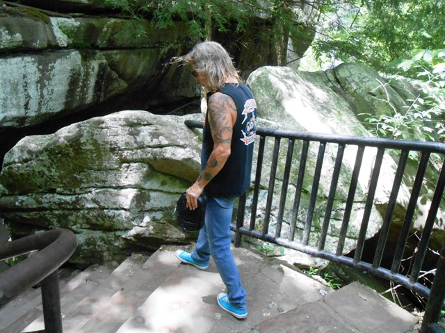 We walked down to the lower viewing area.