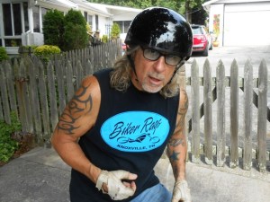 Jeff is ready to ride.