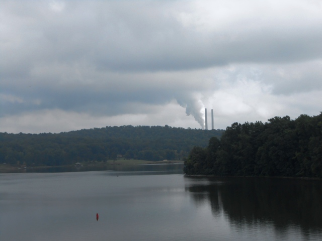 View from the bridge on highway 68.