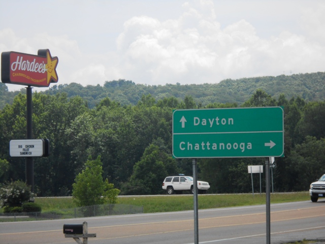 Heading toward Dayton, TN.