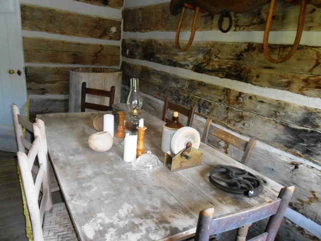 Life is depicted inside the cabin.