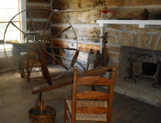 Another scene of cabin life. Audio tapes inside the cabin give even more information.