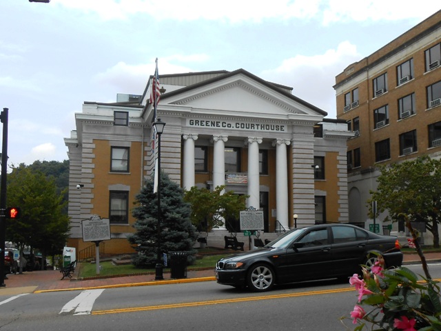 The Greene County Courthouse.