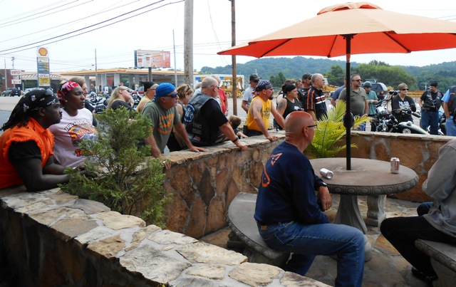 Another route prep crowd shot. What a great group of folks!