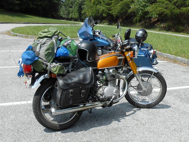 Cool bike on the Parkway.