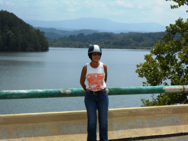 There's me, Pamo, on the bridge.