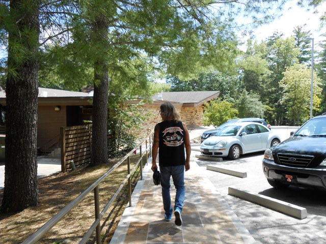 We parked and walked to the Restaurant.