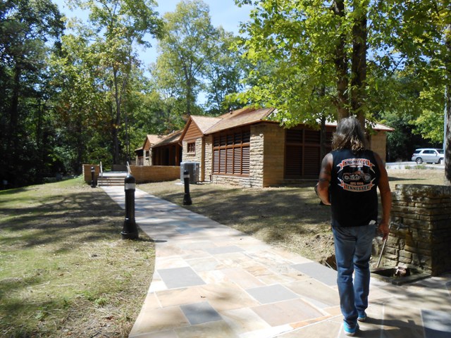 We walked around awhile before getting back on our bikes.