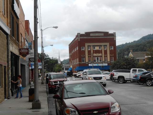 Downtown Pineville. A quaint town.
