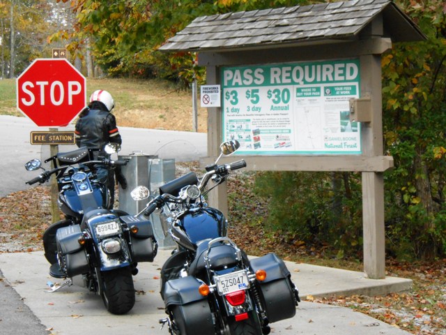 We stopped and paid the $3 fee.