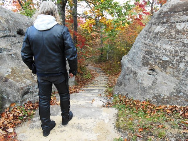 The trail is steep but nicely maintained.