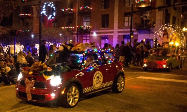 Biker Rags MINI in the 2014 Knoxville Christmas Parade.
