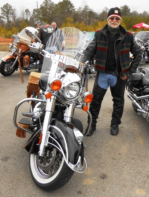 There's Jay with his beautiful Indian.