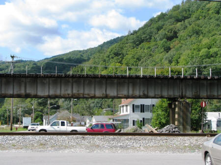View from parking lot in Lake City.