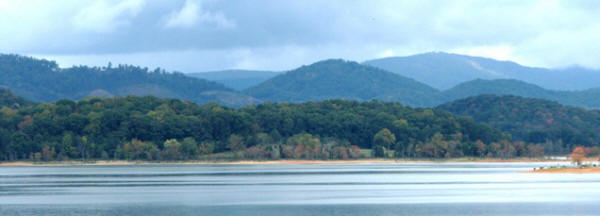 Despite the overcast day, the scenery was still beautiful. 