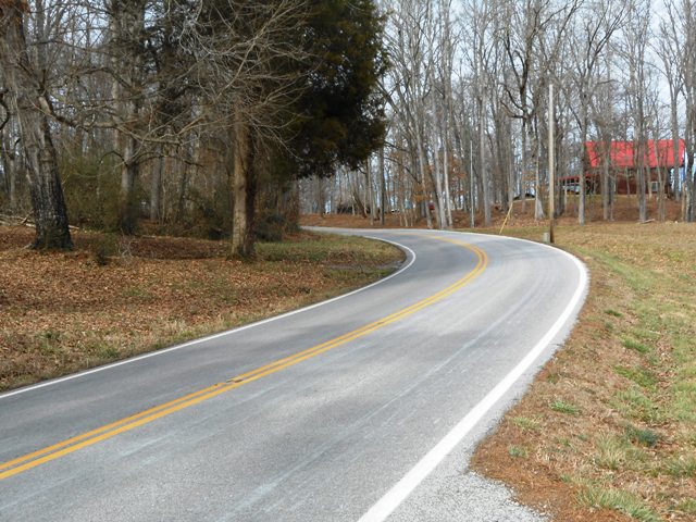 Nice gentle curves on 72.