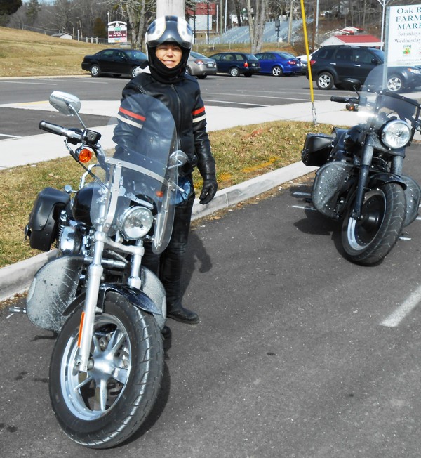 And this is how us and our bikes looked by the time we got to Oak Ridge.