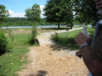 View from the rowing club at Melton Hill Park.