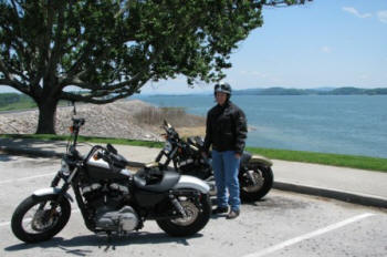 Pam at Cherokee Dam.