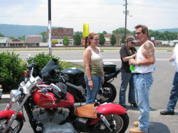 A rest stop is a great way to catch up with friends.