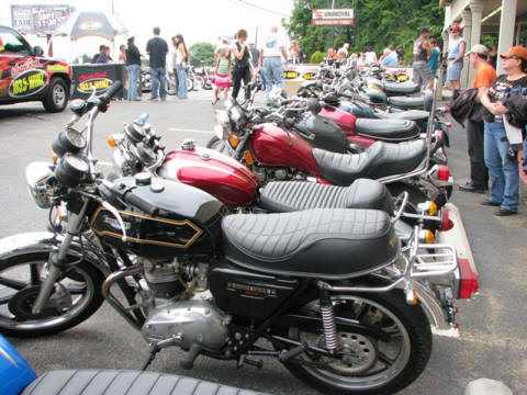 The crowd really seemed to enjoy seeing all the vintage iron.