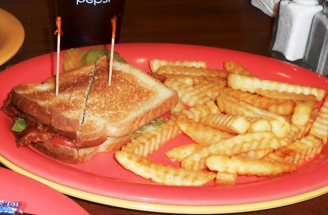and split a BLT with fries. YUMMY!!