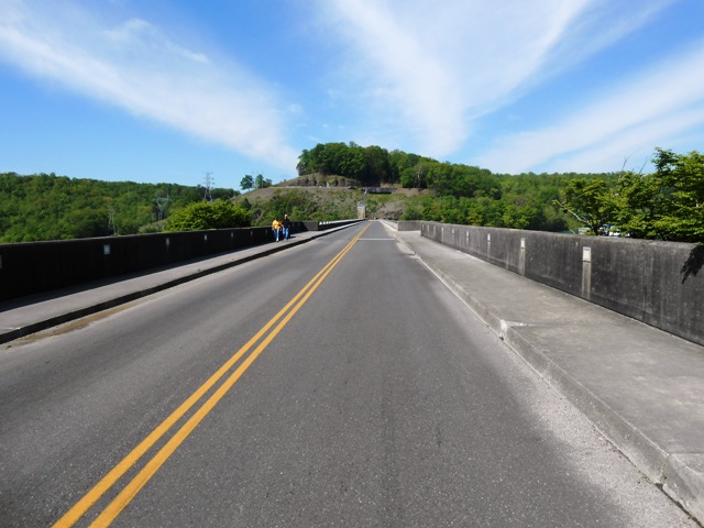 Road over Norris Dam.