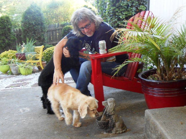 The fur kids are always happy to see us!