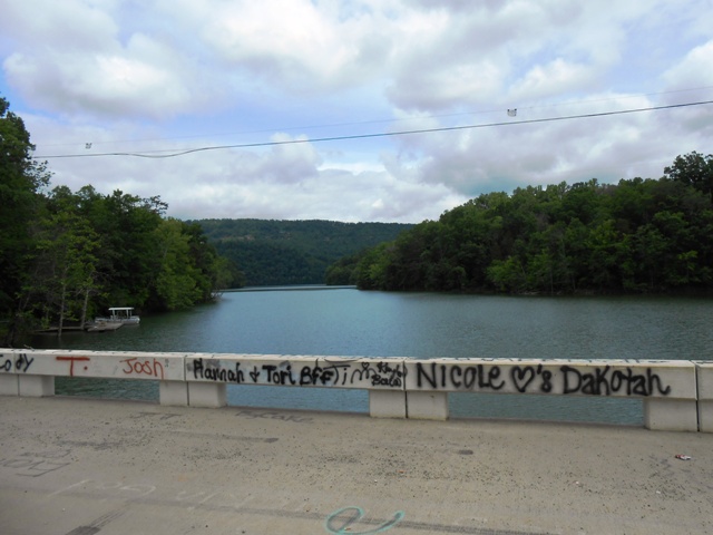 We stopped along a new bridge over Norris Lake.