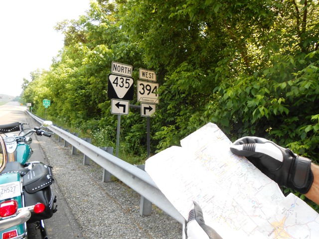 Jeff checks the map. We're heading toward 11W.