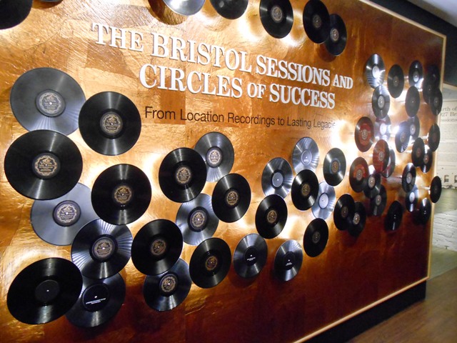 A wall commemorating the Bristol Sessions.