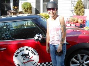 Pamo is ready to ride.