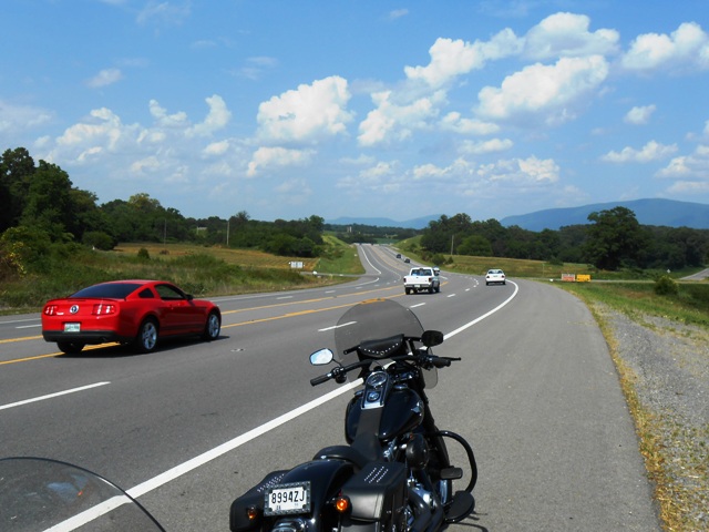 Heading down 74 east.